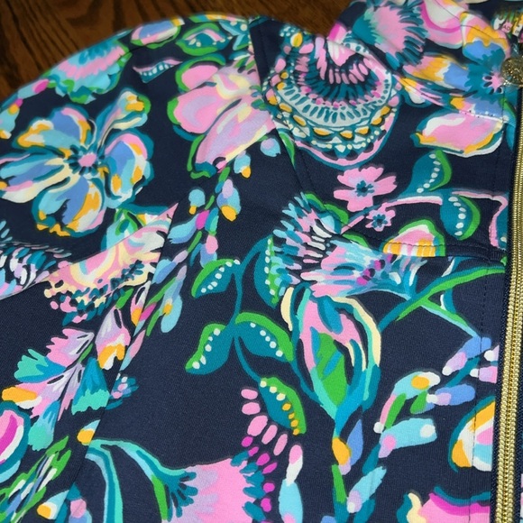 Lilly Pulitzer Jordanna Jacket UPF 50+ High Tide Navy Shes Got Sol Large NWT - Picture 6 of 11